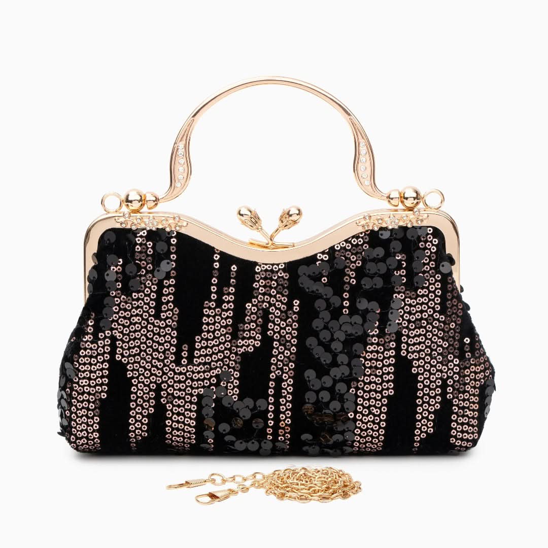 Alyannah Sequin Flannel Handbag - ShopLorca
