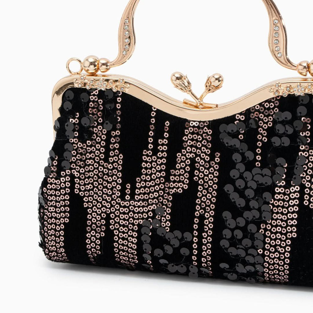 Alyannah Sequin Flannel Handbag - ShopLorca