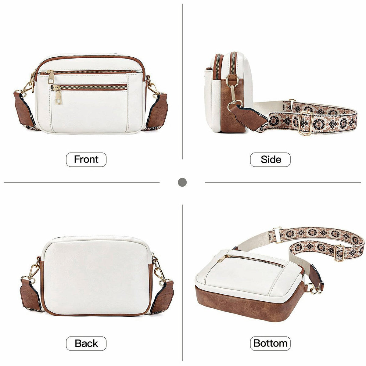 Bella | Women's Refined Leather Shoulder Bag