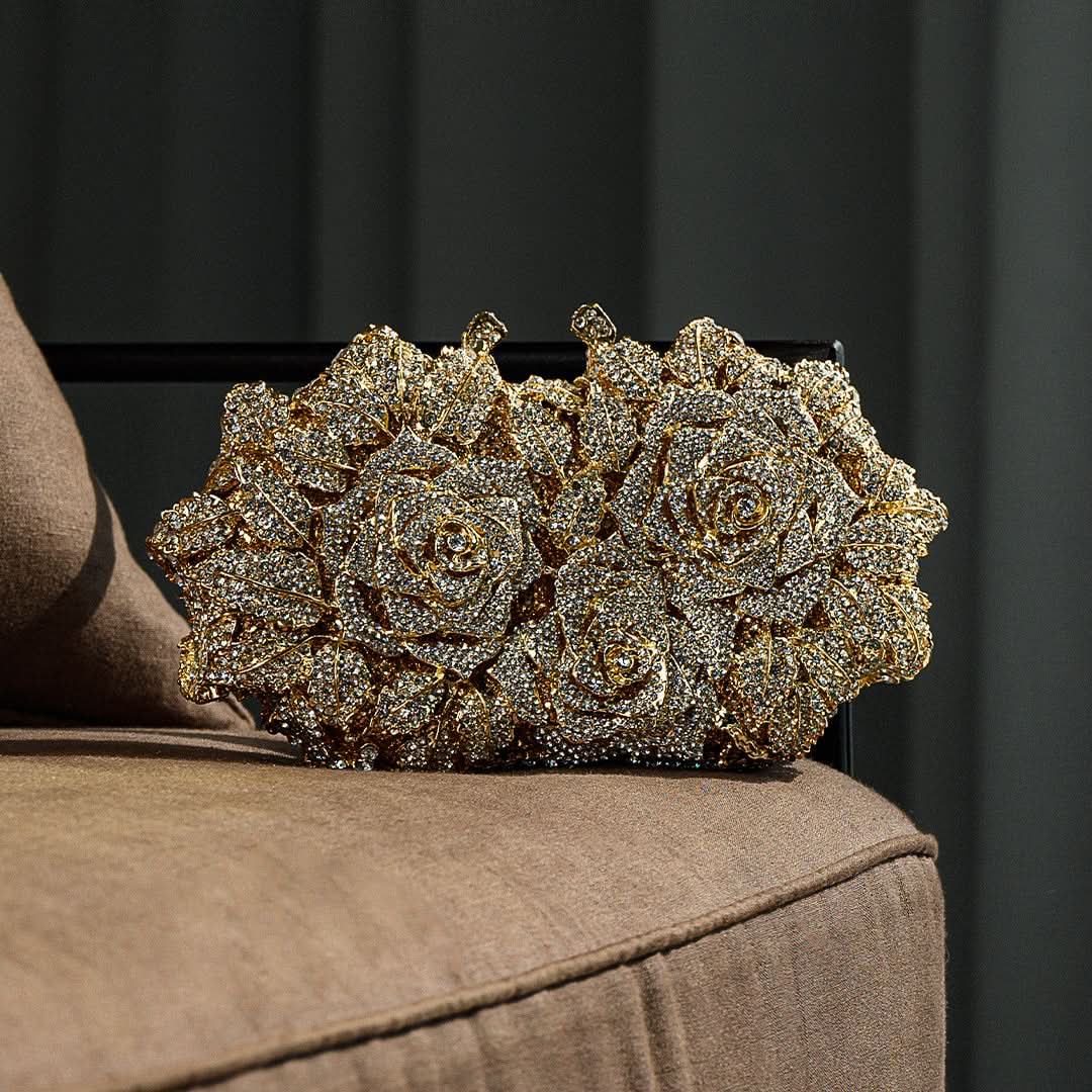 Cecilia Rose Diamonds Clutch Bag - ShopLorca