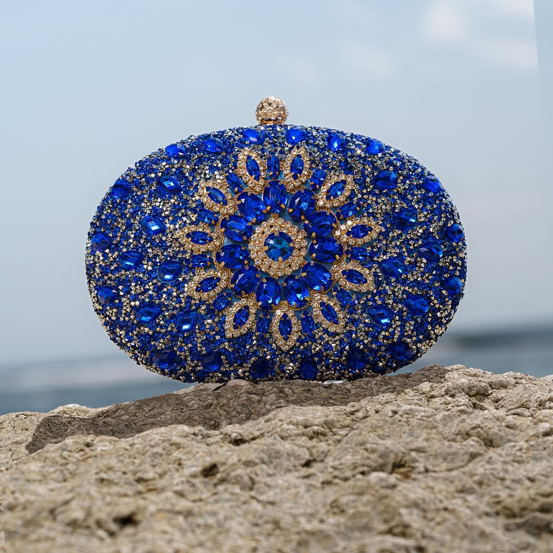 Colette Diamond Encrusted Clutch Bag - ShopLorca