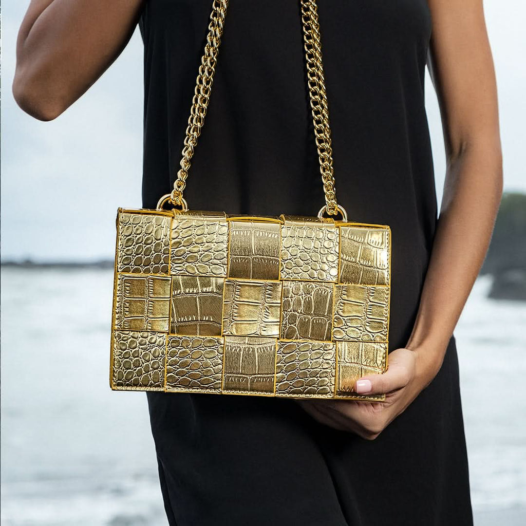 Crocodile Pattern Crossbody Bag - ShopLorca