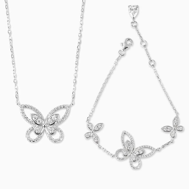 Dainty Butterfly Jewelry Set - ShopLorca