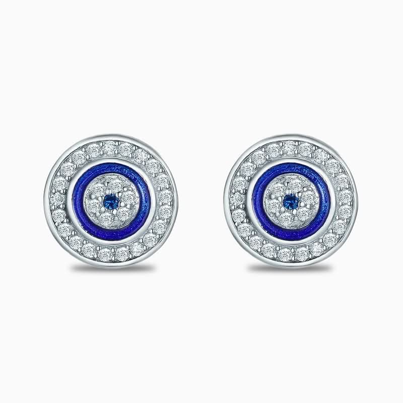 Dazzling Symbolic Evil Eye Earrings - ShopLorca