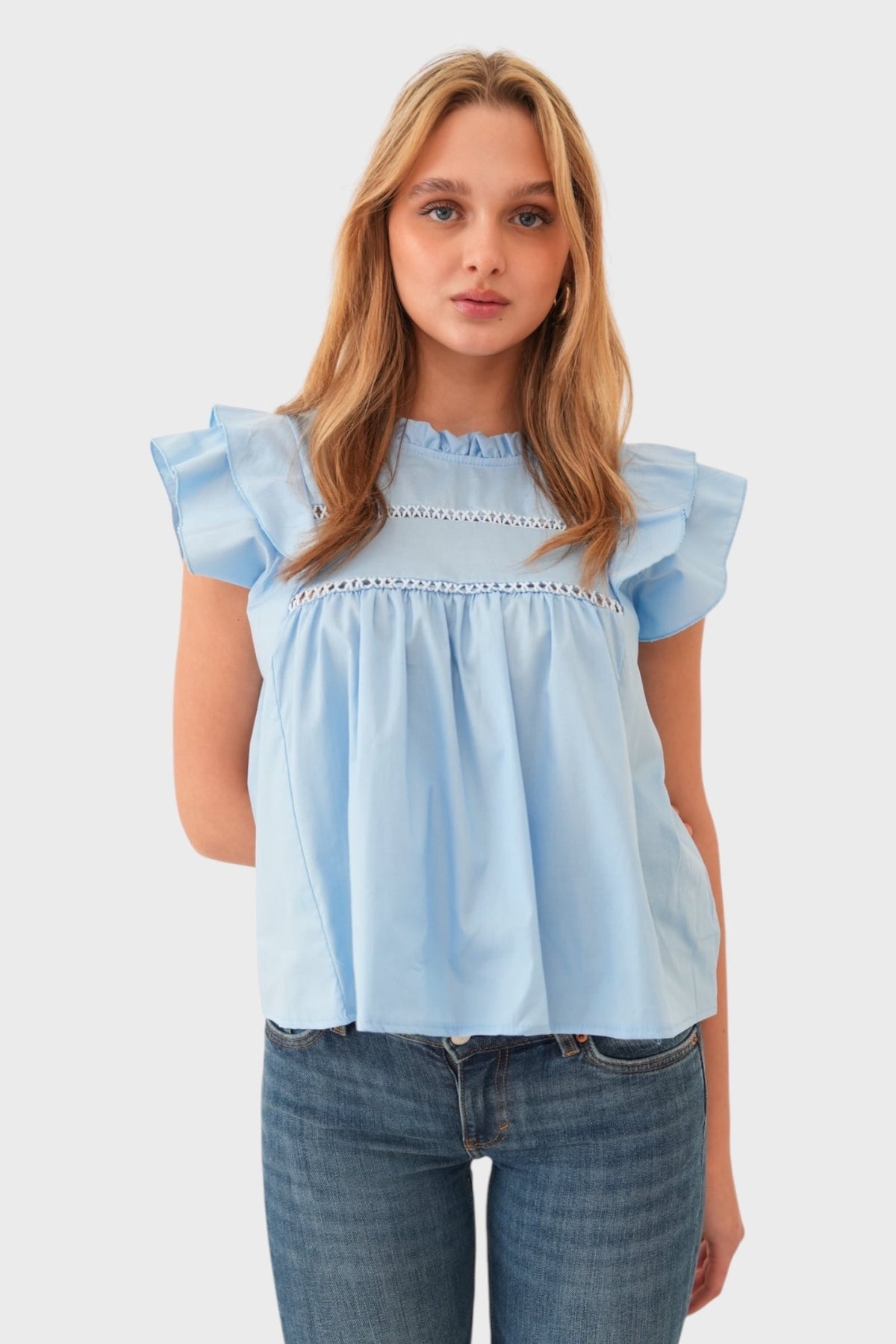 "Dreamy" blouse light blue - ShopLorca