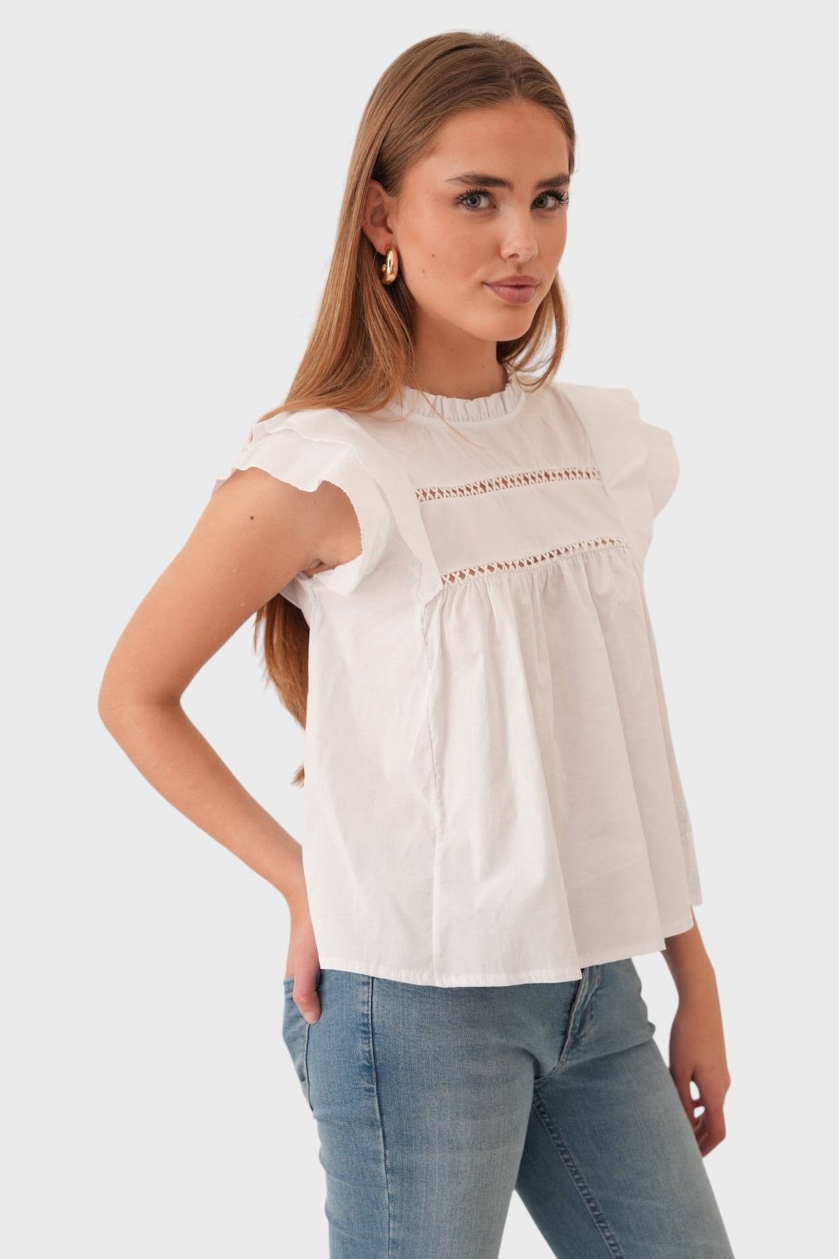 "Dreamy" blouse white - ShopLorca
