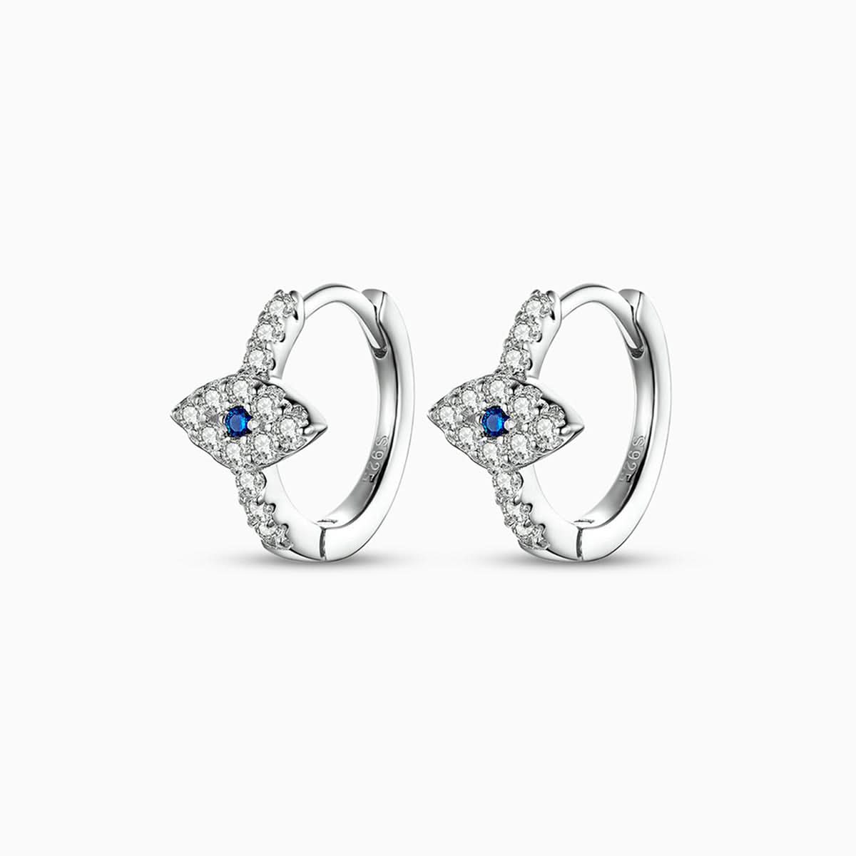 Evil Eye Huggie Earrings - ShopLorca