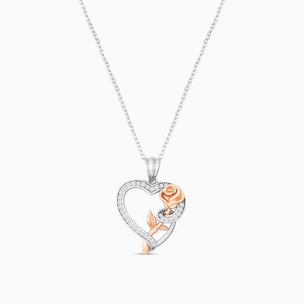 Exclusive Heart Rose Necklace - ShopLorca