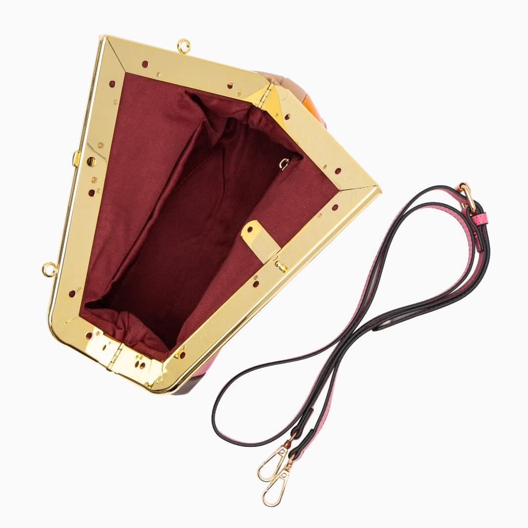 Haisley Stitching Clip Crossbody Bag - ShopLorca