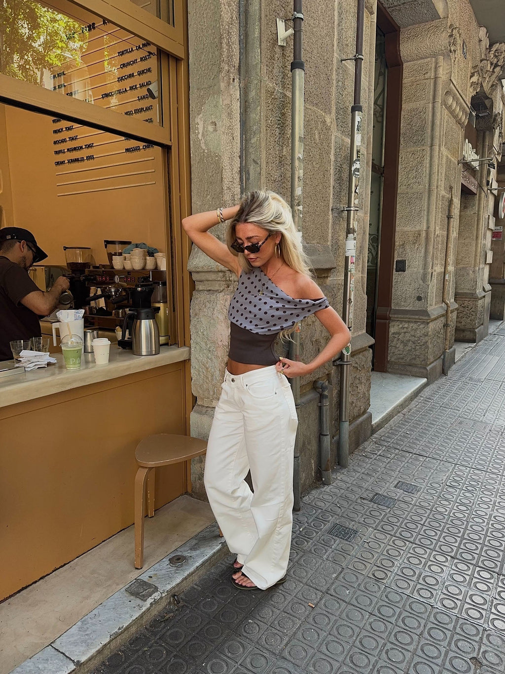 Kimmie polka dotted top - ShopLorca