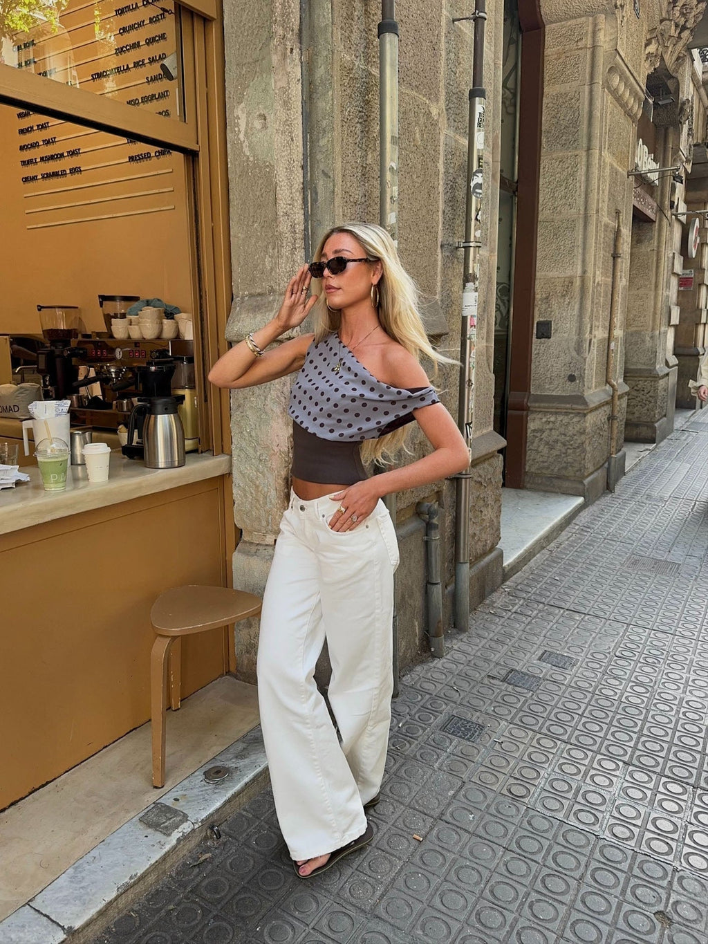 Kimmie polka dotted top - ShopLorca