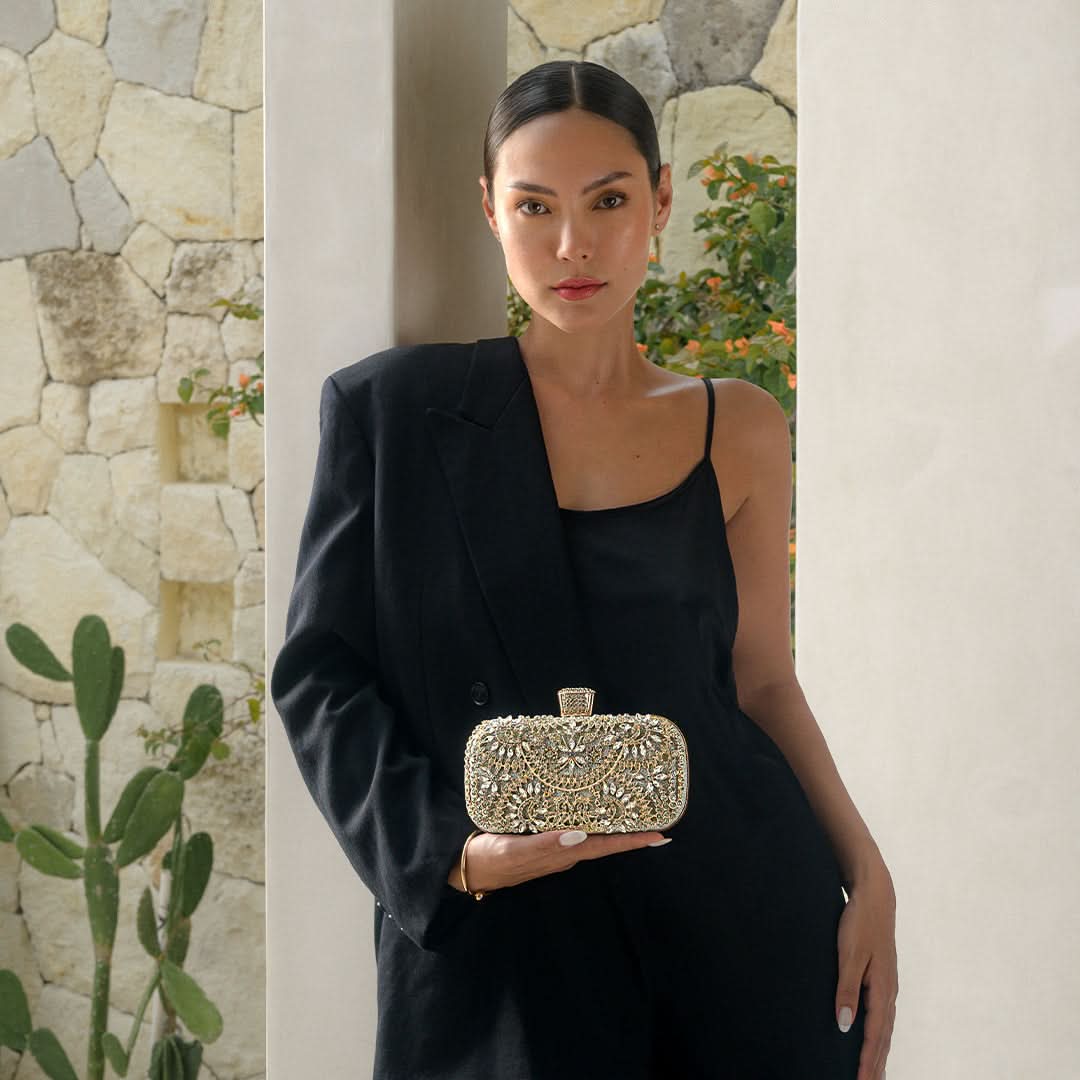 Luxurious Flower Clutch Bag - ShopLorca