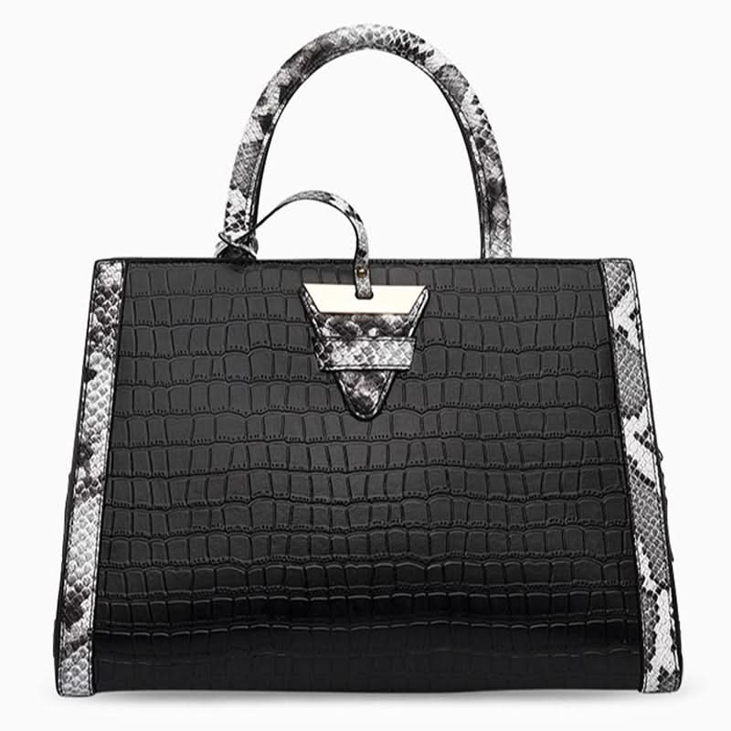 Martina Snake Skin Texture Tote Bag - ShopLorca