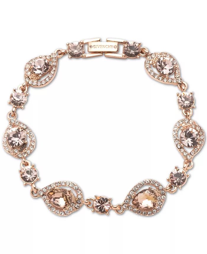 Pear - Shape Crystal Orbital Flex Bracelet - ShopLorca