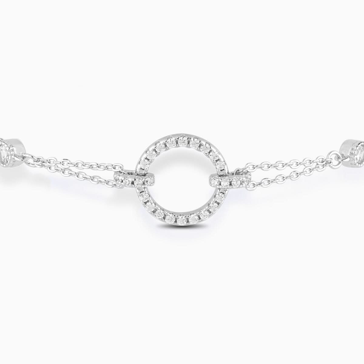 Scintillante Open Circle Pendant Bracelet - ShopLorca
