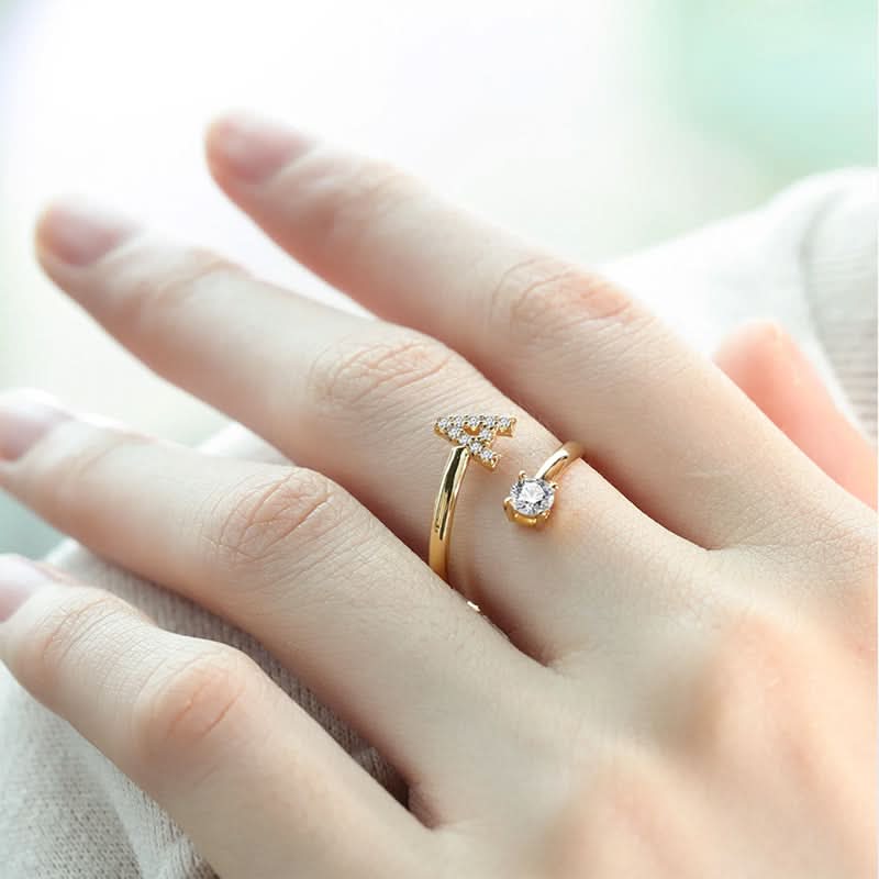Sparkling Initial Ring - ShopLorca