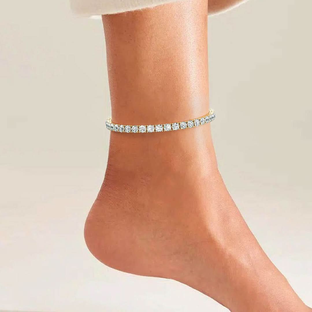 Sparkling Tennis Anklet - ShopLorca