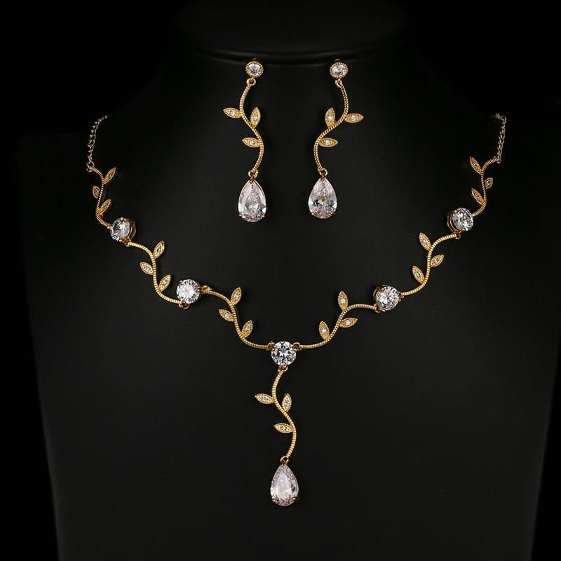 Vine and Stud Sparkle Jewelry Set - ShopLorca